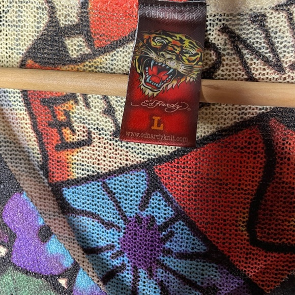 Rare Vintage Ed Hardy Tattoo Knit Dress - Picture 4 of 6